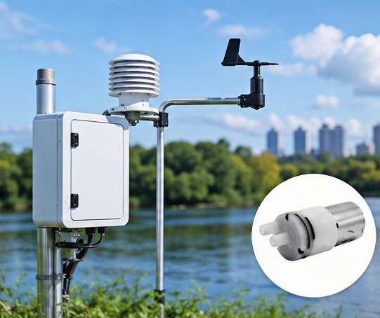 Mini water pump for outdoor environmental monitoring equipment